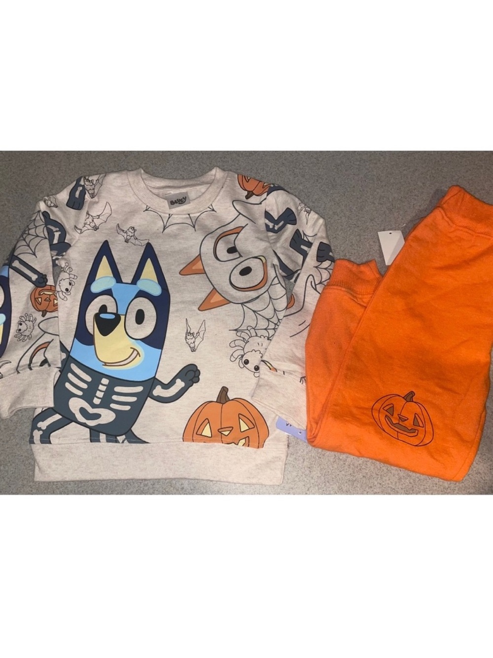 4T Halloween Pumpkin Set - Orange Pants and Graphic Top